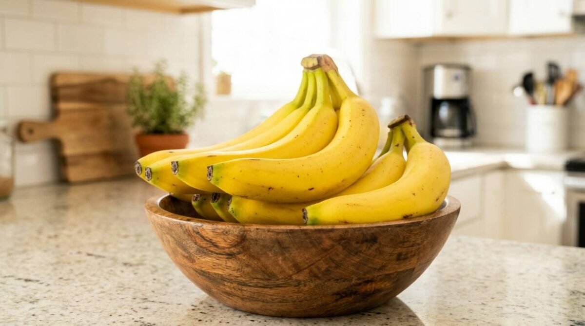 A banana amadurece mais rápido no cacho: o gás natural da fruta explica por que separar algumas unidades ajuda