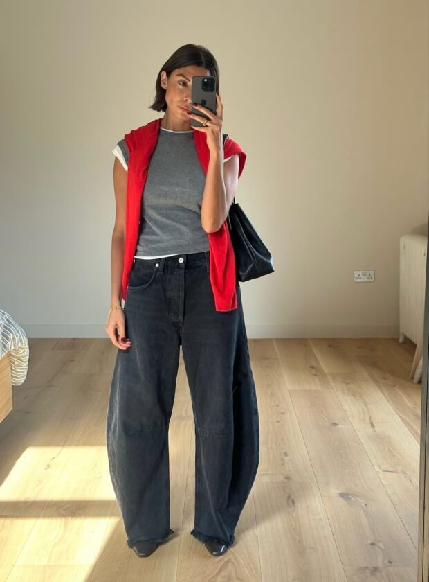 A calça jeans balloon é a alternativa para sair do básico sem esforço