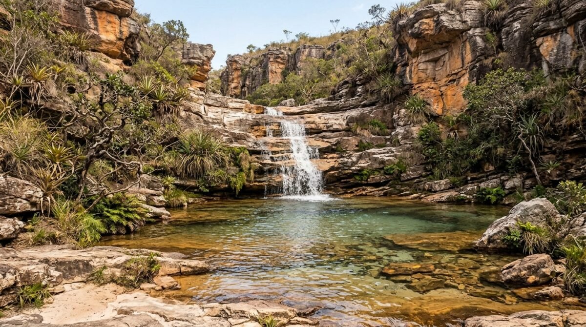 A cidade histórica de Minas Gerais que reúne casarões coloniais, ruas de pedra e cachoeiras aos pés da imponente Serra do Espinhaço
