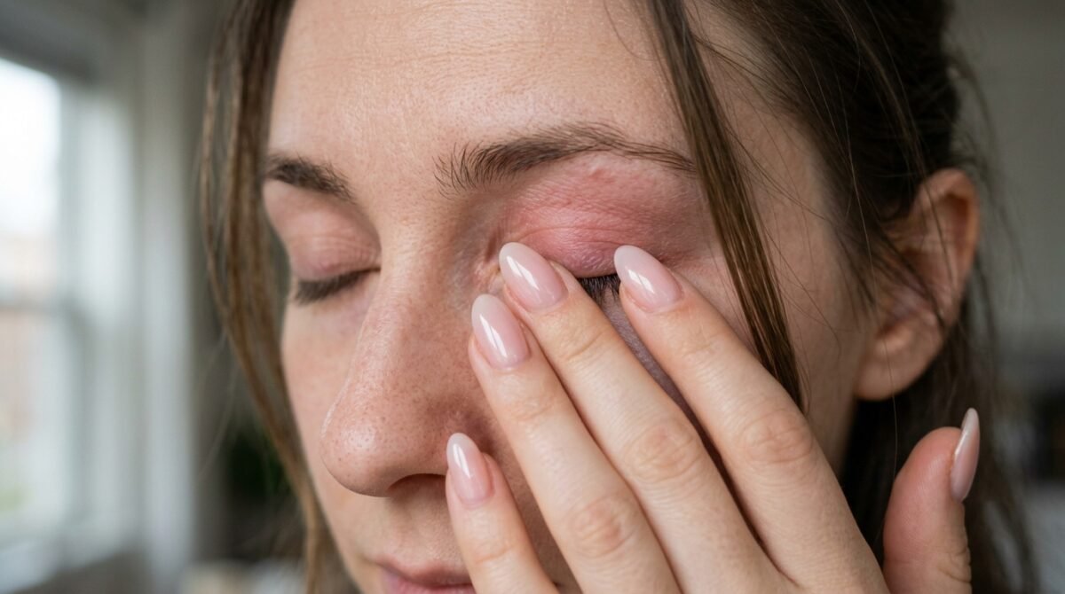 A coceira aparece nas pálpebras, mas a causa pode estar nas unhas: dermatologistas explicam como esmaltes e unhas artificiais podem provocar uma reação longe das mãos