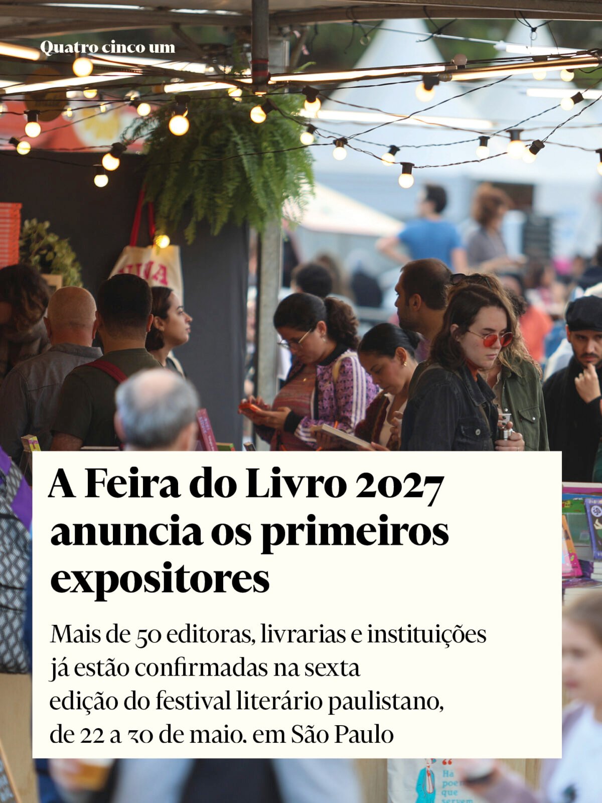 A Feira do Livro 2027 anuncia os primeiros expositores