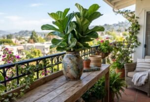 A planta de varanda seca mais rápido do que a que fica dentro de casa, mesmo recebendo a mesma quantidade de água