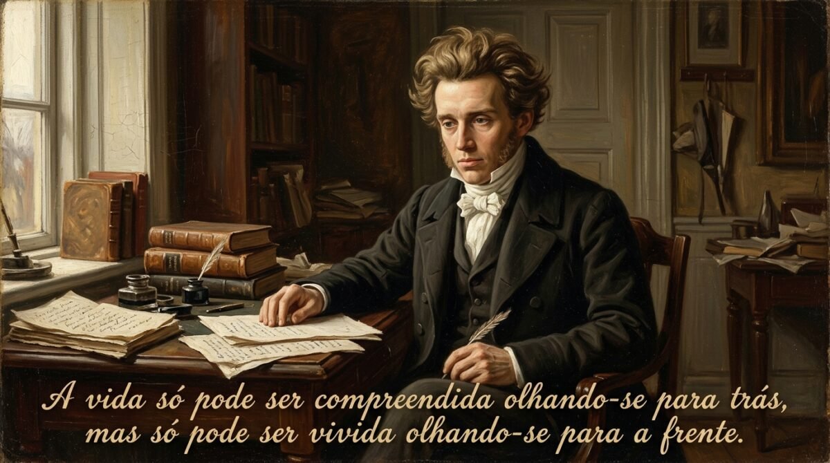 A reflexão de Søren Kierkegaard, filósofo dinamarquês, sobre o passado: “A vida só pode ser compreendida olhando-se para trás, mas só pode ser vivida olhando-se para a frente.”