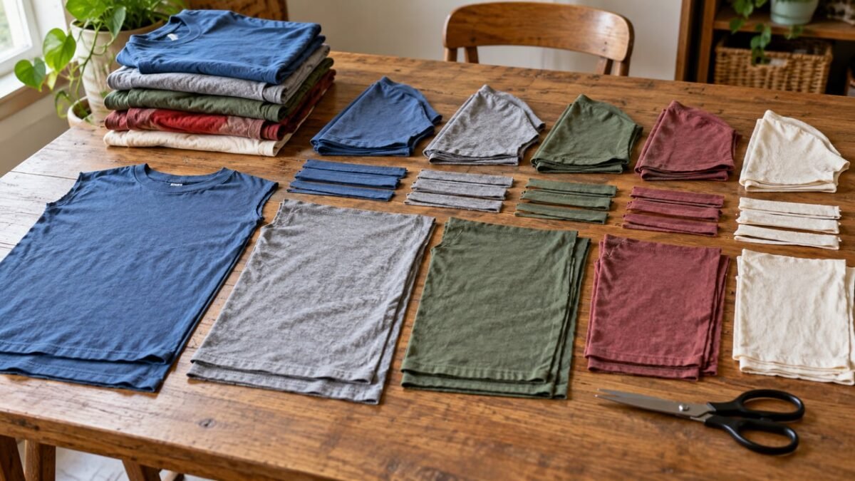 Antes de jogar fora suas camisetas velhas, confira estas 7 ideias para reciclá-las e transformá-las em peças úteis sem precisar costurar