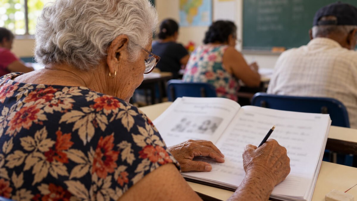 Aos 83 anos, aposentada volta a estudar depois de perder o marido, conclui ensino fundamental e decide que ainda quer chegar à faculdade
