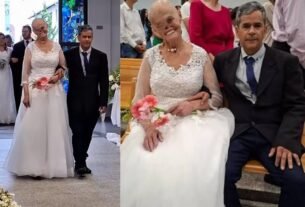 Após enfrentar 73 cânceres, mulher se casa com homem que conheceu durante tratamento no hospital 7 anos antes; vídeo