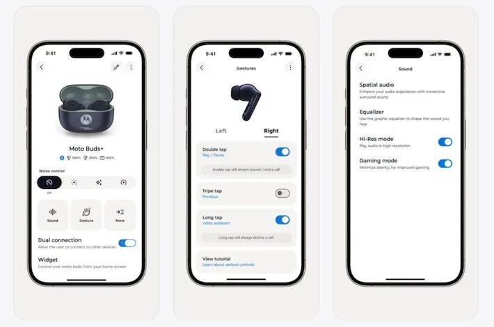 App Moto Buds ganha versão para iOS com recursos avançados em fones da Motorola