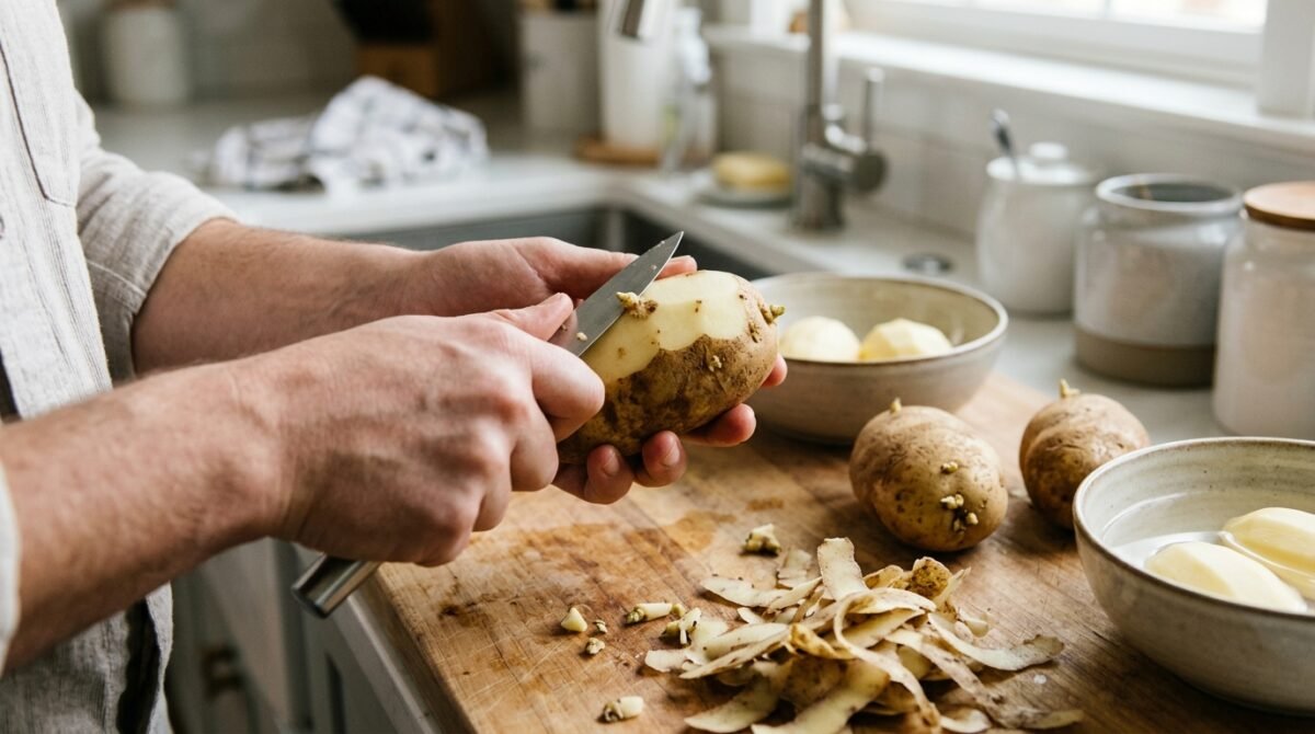Aproveitar batatas que ficaram verdes ou desenvolveram muitos brotos parece uma maneira simples de evitar desperdício, mas essas alterações podem indicar concentrações elevadas de substâncias tóxicas: na Alemanha, o instituto federal de avaliação de riscos recomenda descartar batatas verdes ou com brotação intensa
