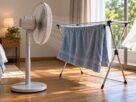 Arquiteto: “Para refrescar o quarto e dormir melhor quando estiver calor, coloque uma toalha atrás do ventilador; a água, ao evaporar, diminuirá a temperatura.”