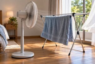 Arquiteto: “Para refrescar o quarto e dormir melhor quando estiver calor, coloque uma toalha atrás do ventilador; a água, ao evaporar, diminuirá a temperatura.”