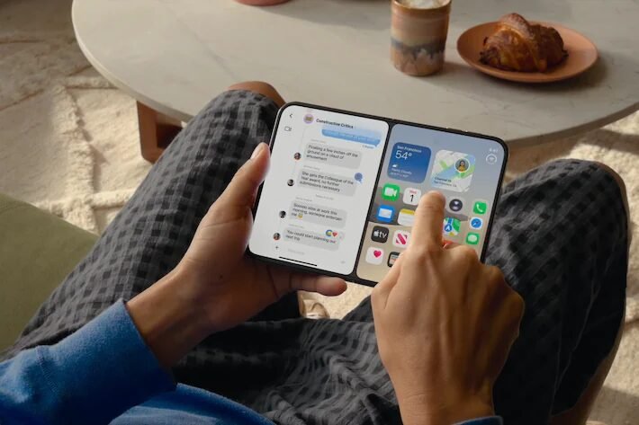 Bateria do iPhone Duo é um pouco maior que a do rival Galaxy Z Fold 8