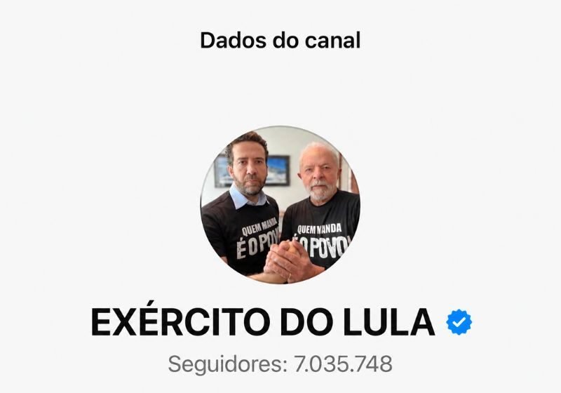 Canal Exército do Lula ultrapassa 7 milhões de seguidores no WhatsApp e Janones faz anúncio: vídeo