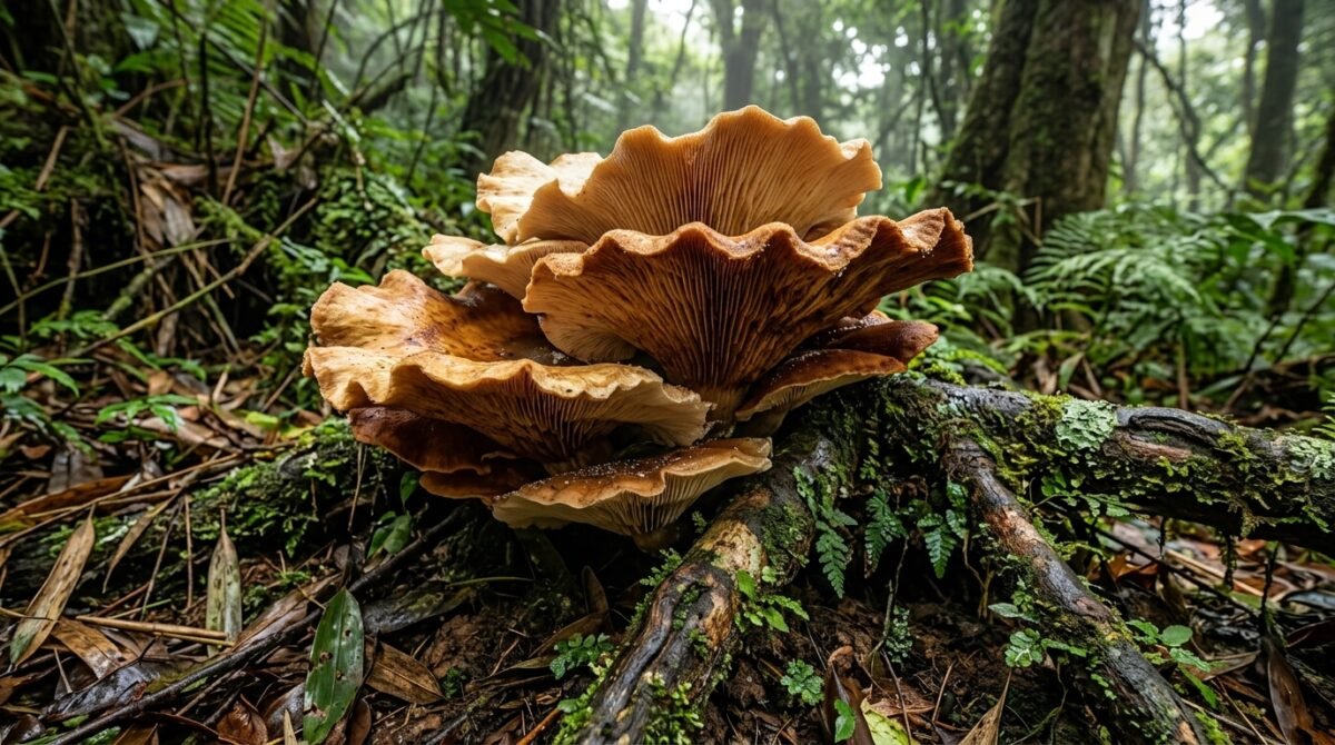 Cientistas descobrem na China um fungo gigante de 50 cm e 2,2 kg cuja linhagem pode ter surgido há 65 milhões de anos, logo após a extinção dos dinossauros