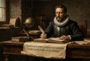 Citação de Luís de Camões, poeta português: “Mudam-se os tempos, mudam-se as vontades, muda-se o ser, muda-se a confiança.”