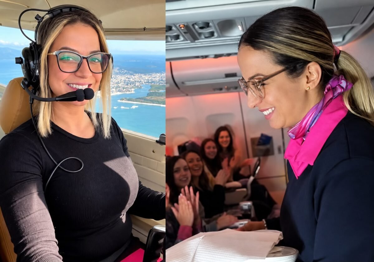 Comissária de bordo é promovida a piloto da Azul: “Chegou a hora de viver o sonho de voar mais alto”