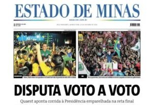 CONFIRA A CAPA DO ESTADO DE MINAS DO DIA 22/10/2026