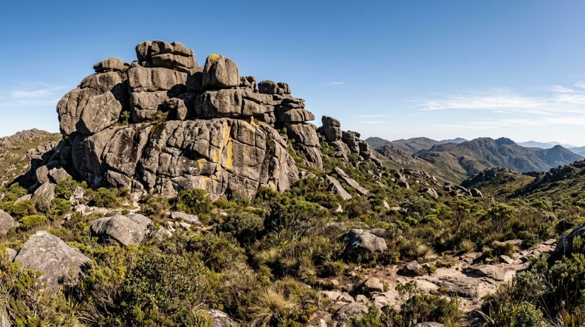 Criado em 1937, o primeiro parque nacional do Brasil protege mais de 28 mil hectares de Mata Atlântica: na parte alta, trilhas entre formações rochosas levam ao Pico das Agulhas Negras, que alcança 2.791 metros de altitude.
