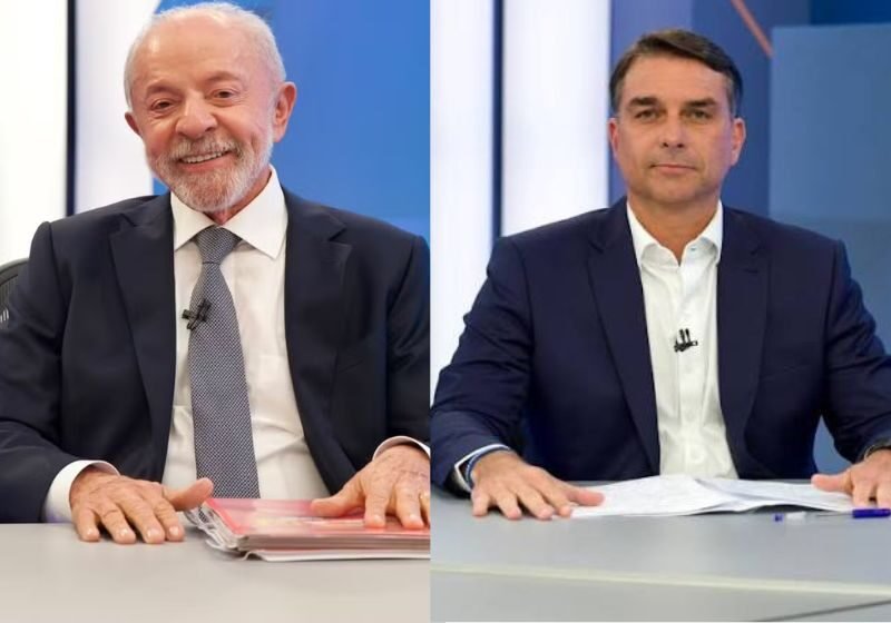 Debate Lula x Flávio Bolsonaro hoje na Band terá 30 minutos de confronto livre; veja horário e regras