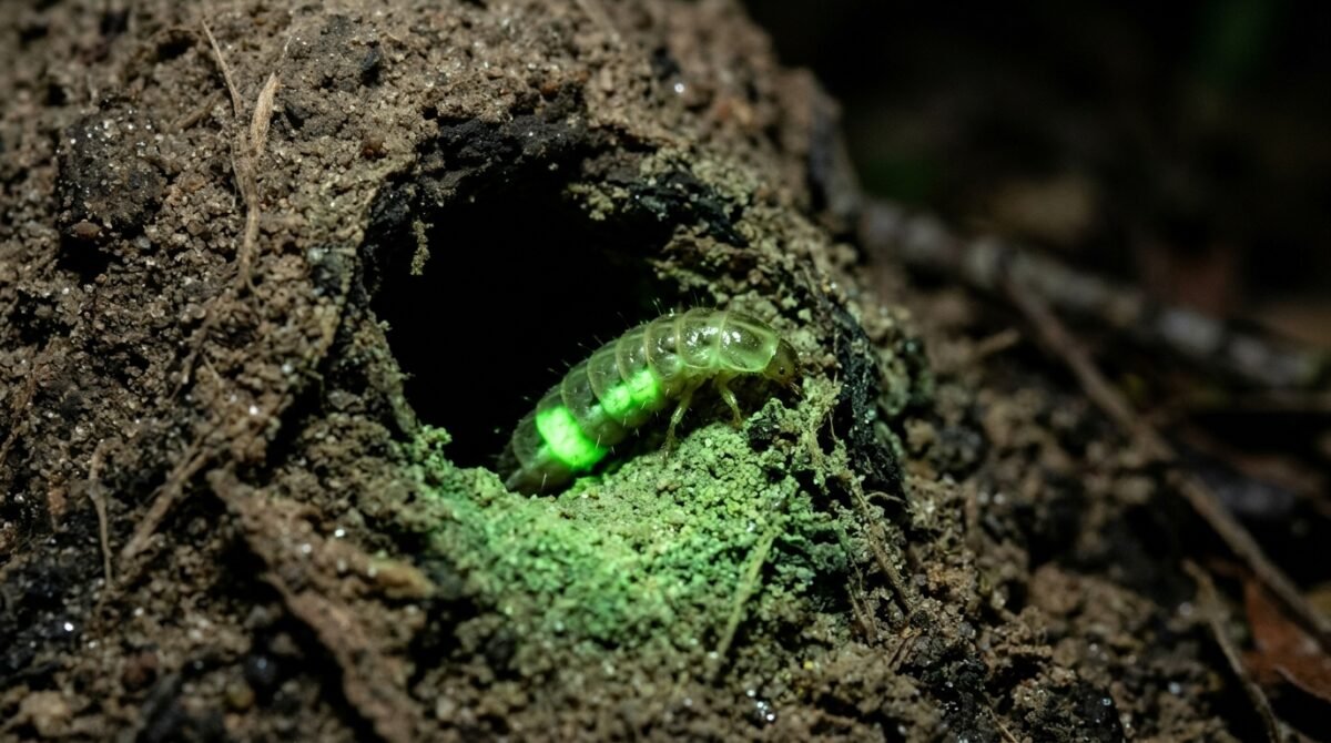 Depois das primeiras chuvas, pontos de luz esverdeada começam a brilhar nos cupinzeiros durante a noite: o parque de aproximadamente 133 mil hectares entre Goiás e Mato Grosso do Sul onde larvas de vaga-lumes produzem um fenômeno raro em meio ao Cerrado.