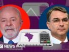 Distância entre Flávio e Lula é de 3 pontos no agregador de pesquisas da BBC