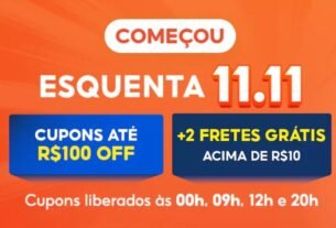 Esquenta 11.11 da Shopee começa com cupom exclusivos e ofertas variadas
