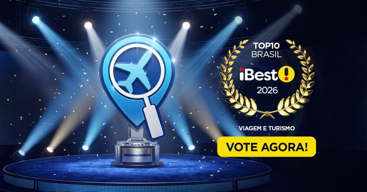 Estamos na disputa pelo Prêmio iBest 2026! Vote e ajude o Melhores Destinos a conquistar esse título