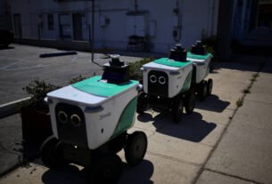 Este robô vai entregar sua comida, desde que não seja destruído antes