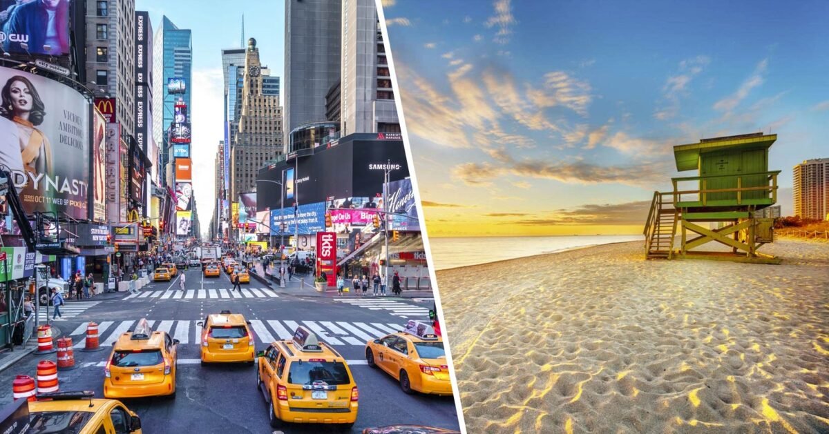 EUA 2×1 🇺🇸 Voos para Miami mais Nova York, Orlando e outras cidades a partir de R$ 3.514, com bagagem despachada!