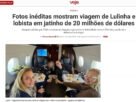 Fotos mostram Lulinha em jato com lobista investigada pela PF
