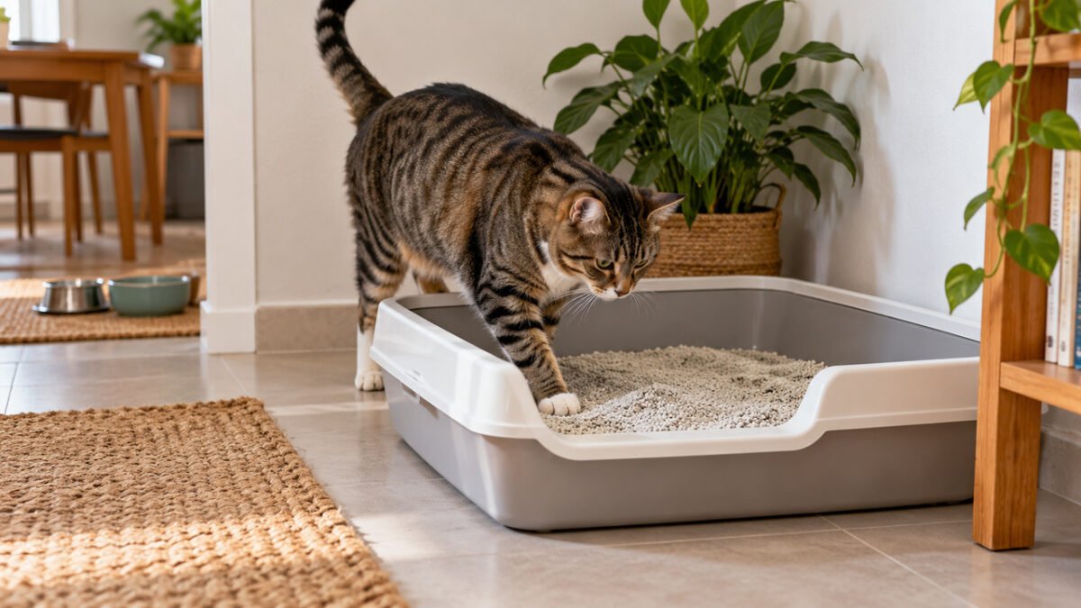 Gato passa a fazer xixi perto da caixa de areia, mas nunca dentro dela: o problema pode estar no próprio banheiro