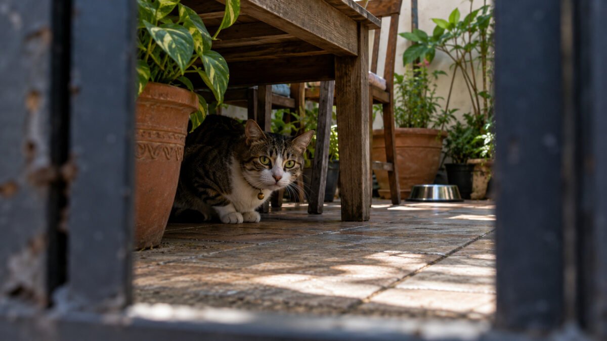 Gato pula o muro e se esconde no quintal vizinho, tutor pede para entrar e ouve que só poderá recuperar o animal quando o proprietário voltar de viagem
