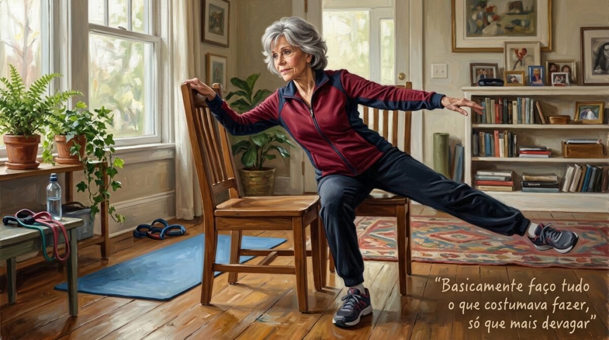 Jane Fonda, aos 88 anos, sobre adaptar os exercícios físicos à idade sem abandonar uma vida ativa: “Basicamente faço tudo o que costumava fazer, só que mais devagar”