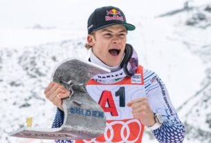 Lucas Pinheiro Braathen vence 1ª etapa da Copa do Mundo de esqui alpino