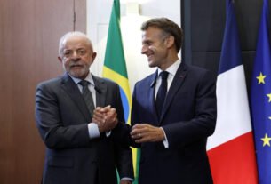 Macron parabeniza Lula e defende parceria estratégica com o Brasil