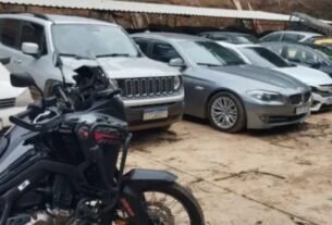Megaoperação prende 7 e apreende 14 veículos, armas e mais de R$ 100 mil