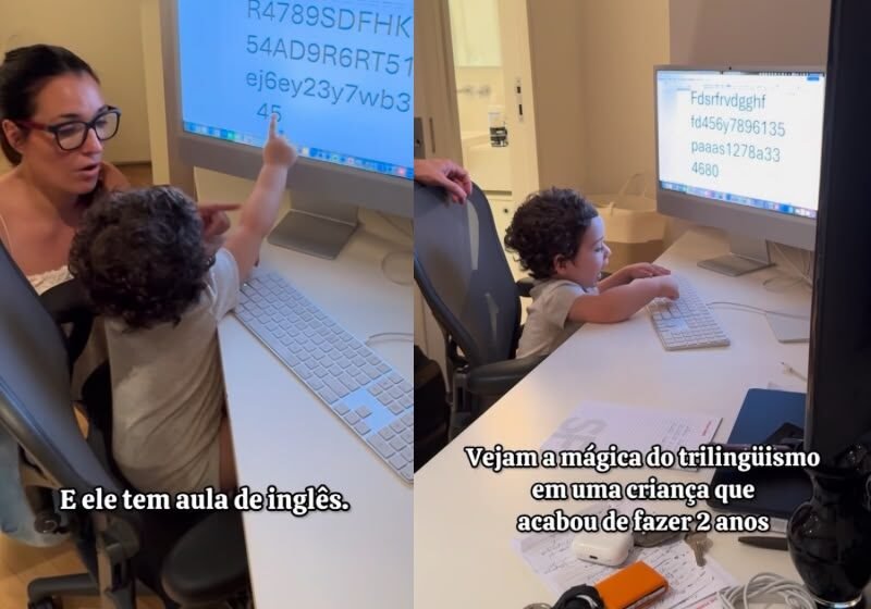 Menino de 2 anos fala três idiomas: português, inglês e alemão e impressiona ao trocar de idioma; vídeo