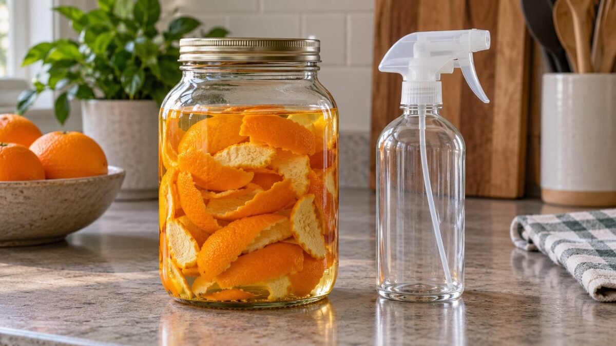Misturar cascas de laranja com vinagre branco: para que serve e por que é bom para a limpeza da casa