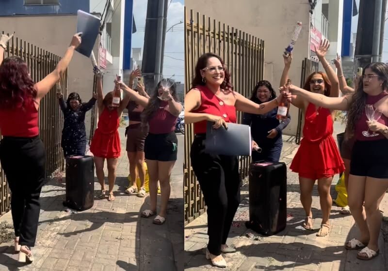 Mulher comemora divórcio com espumante, música e confetes: “Coragem de recomeçar”; vídeo