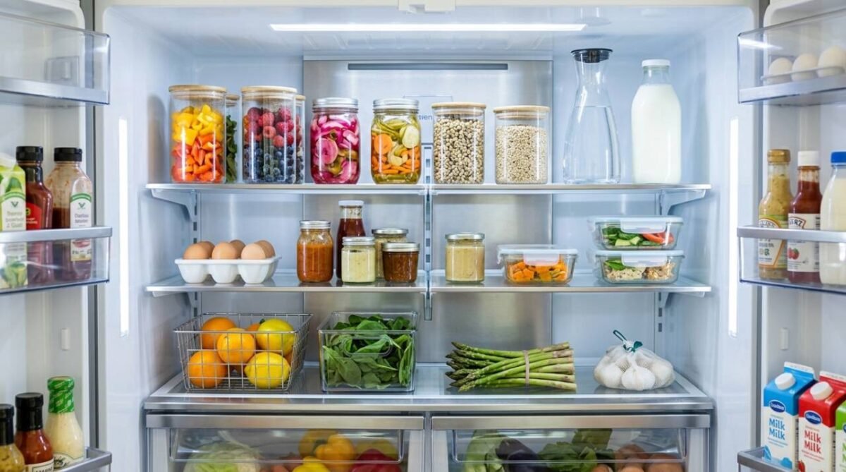 Nem prateleira cheia, nem porta vazia: a distribuição dos alimentos muda a circulação do ar dentro da geladeira