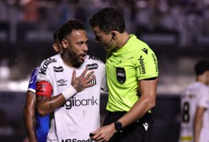 Neymar é expulso por Lei Vini Jr. após discussão com meia do Bahia