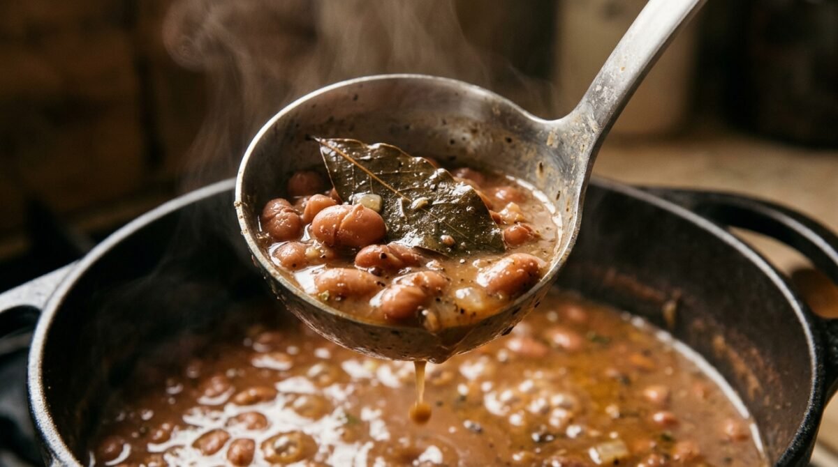 O feijão cozido pode ficar muito mais saboroso ao adicionar um ingrediente simples à panela durante o cozimento