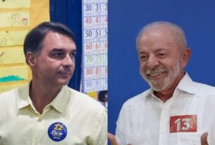 O voto dos candidatos: Flávio pede mudança e Lula agradece mobilização