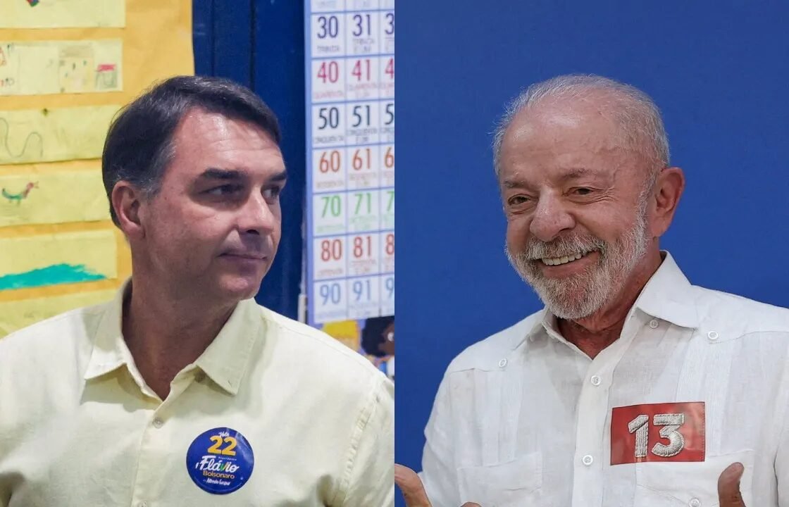 O voto dos candidatos: Flávio pede mudança e Lula agradece mobilização