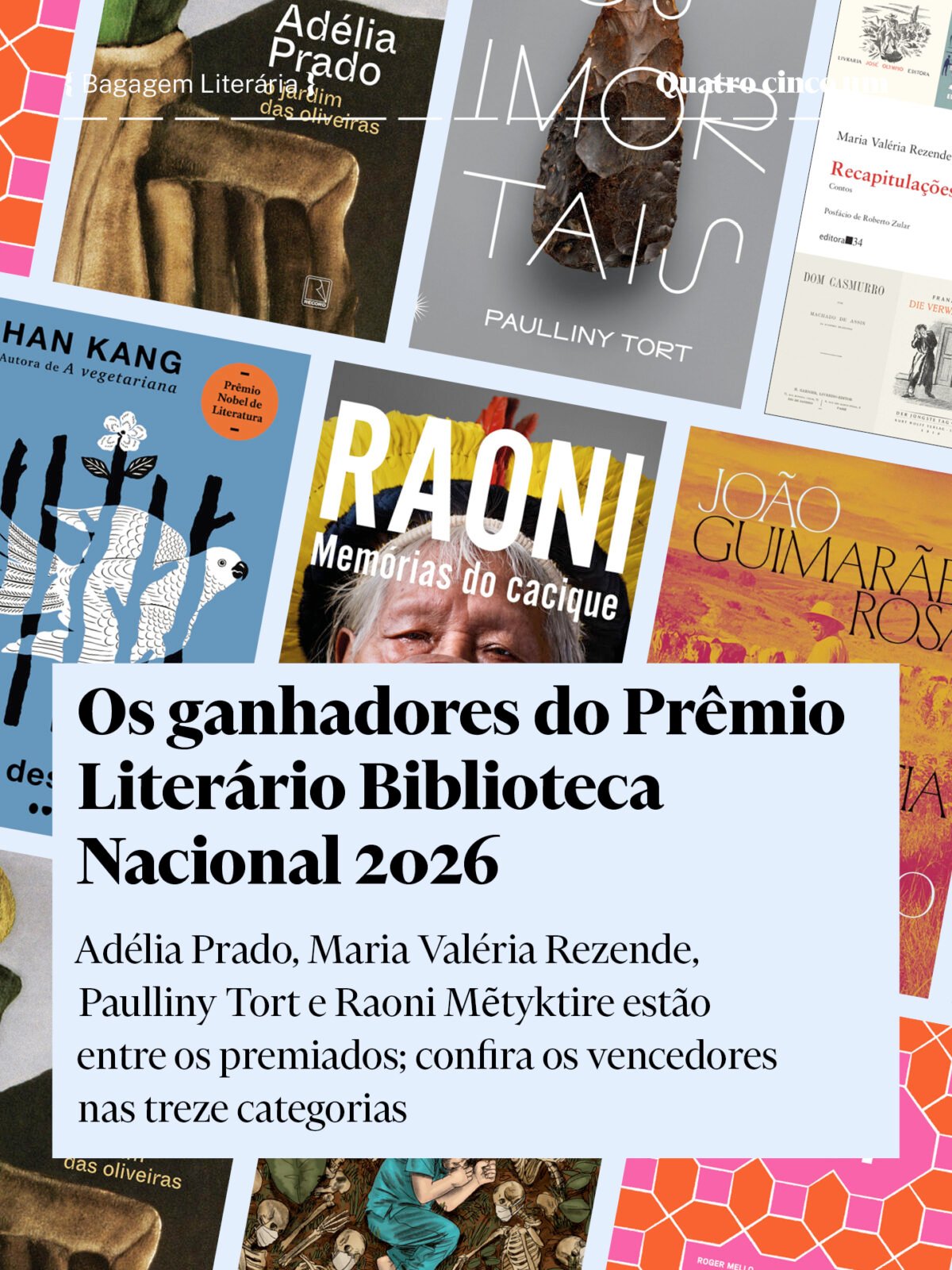 Os ganhadores do Prêmio Literário Biblioteca Nacional 2026