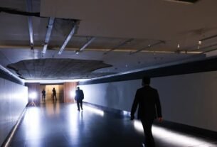 Parte do teto de túnel da Câmara desabou nesta quarta-feira