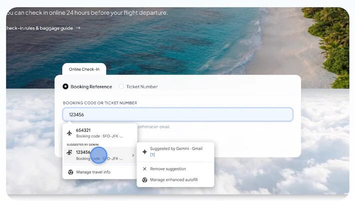 Preenchimento automático do Chrome agora sugere informações extraídas do Gmail