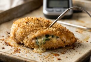 Preparar frango empanado congelado no micro-ondas parece seguro quando a cobertura já está dourada, mas o alimento pode continuar cru por dentro: o CDC alerta que certos produtos recheados precisam atingir 74 °C e seguir as instruções de preparo da embalagem.