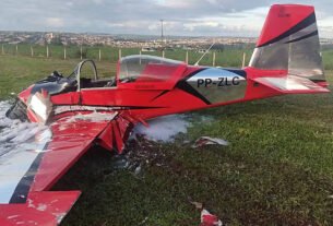 Queda de aeronave em Orlândia, no interior de SP, deixa dois mortos