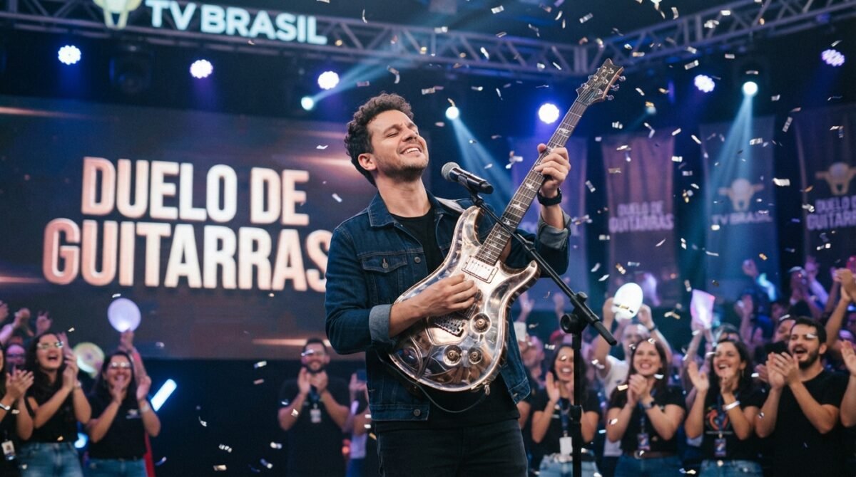 Reality show Duelo de Guitarras, da TV Brasil, termina com destaque para perfil do campeão Pedro Hills