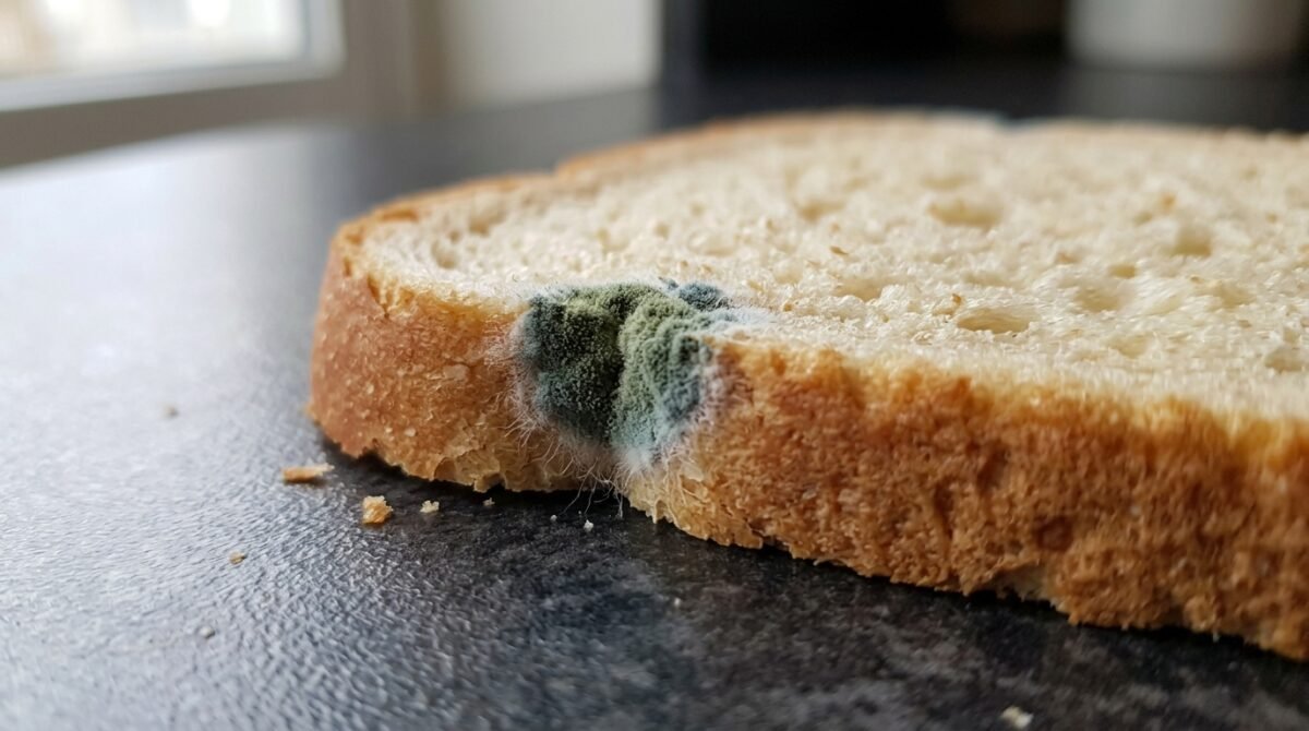 Retirar apenas a parte mofada do pão parece uma maneira de evitar desperdício, mas o fungo pode se espalhar por áreas que parecem intactas: o Departamento de Agricultura de Michigan recomenda descartar todo o pão quando houver sinais de mofo.